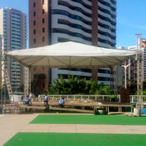 Tenda de alumínio estrutural modelo pirâmide ou árabe 12mx12m