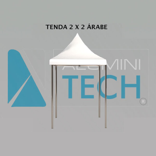 Tenda de alumínio estrutural modelo pirâmide ou árabe 2mx2m - Imagem 2