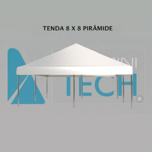 Tenda de alumínio estrutural modelo pirâmide ou árabe 8mx8m